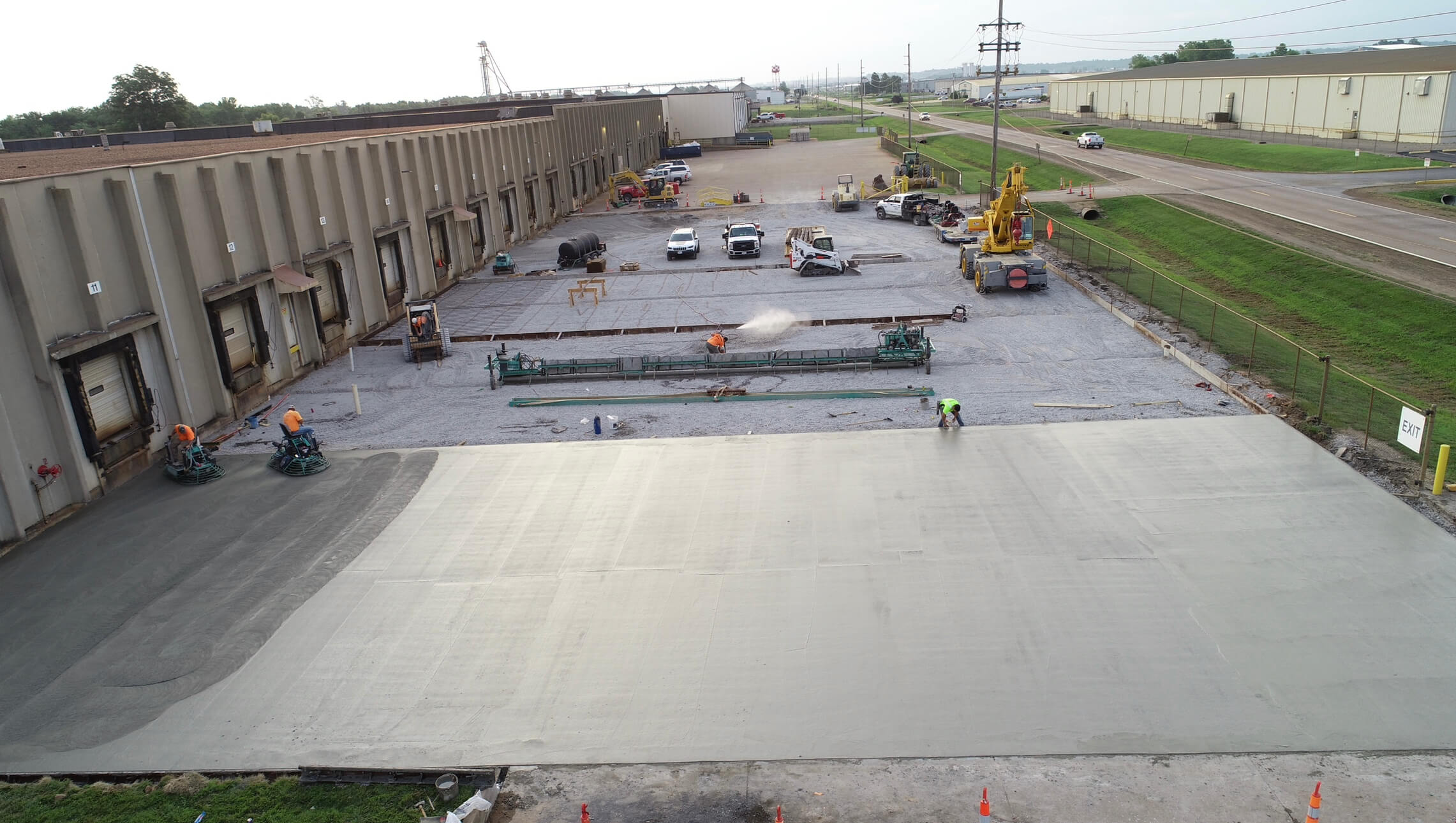 Semi finished concrete pour in Verdesian.